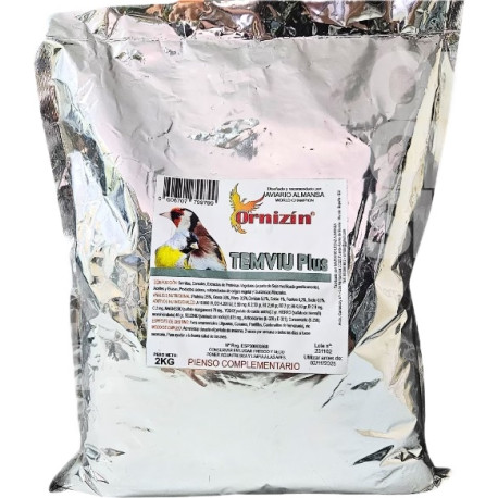 Temviu Plus 2kg - Pâtée verte pour chardonnerets - Ornizin Temviu Plus 2kg - Pâtée verte pour chardonnerets - Ornizin