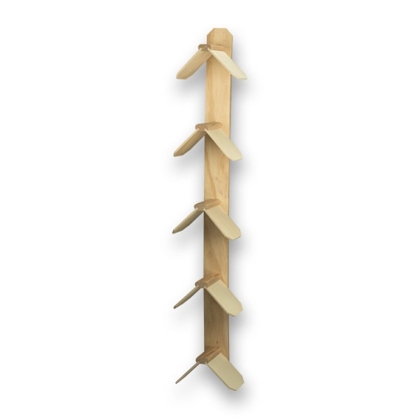 Percha para palomas de cinco niveles - 22 x 13 x 120 cm