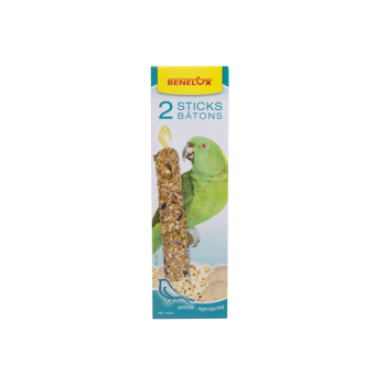 Bâtons de graines goût popcorn & riz pour perroquets
