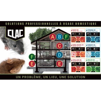 Robust 25 esca per ratti e topi 150g - 15x10g - Clac