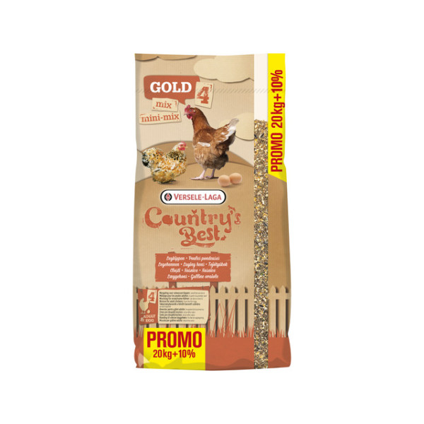 Gold 4 Mix 20Kg + 2kg Gratuit - Promo