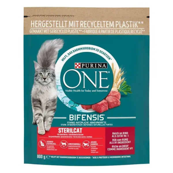 PURINA ONE Sterilcat Rich in Beef 3kg - For sterilised cats