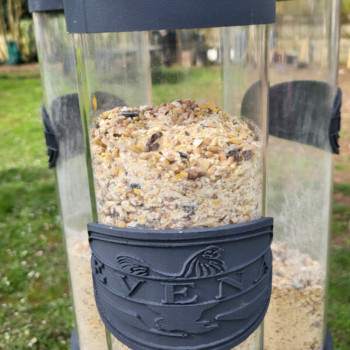 Futterautomat für Geflügel, Abfall- und schädlingsresistent, für Hühner 3kg - Olivgrün - Evena
