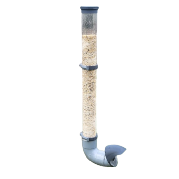 Anti-verspillings- en ongediertevrije voederbak voor pluimvee 3kg - Antracietgrijs - Evena