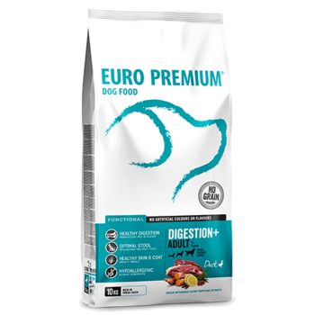 Adult Digestion+ 10kg - Hypoallergene brokjes voor honden van alle groottes - Euro Premium
