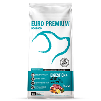Adult Digestion+ 10kg - Hypoallergene Trockenfutter für Hunde aller Größen - Euro Premium