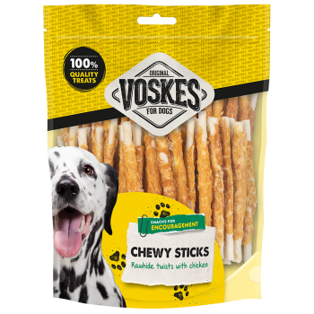 Twisted beef hide and chicken bars - 40 pieces