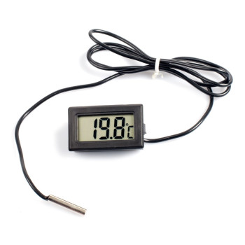 Digitales Thermometer, schwarz