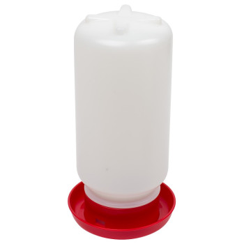 Waterer for quails and chicks red 1L