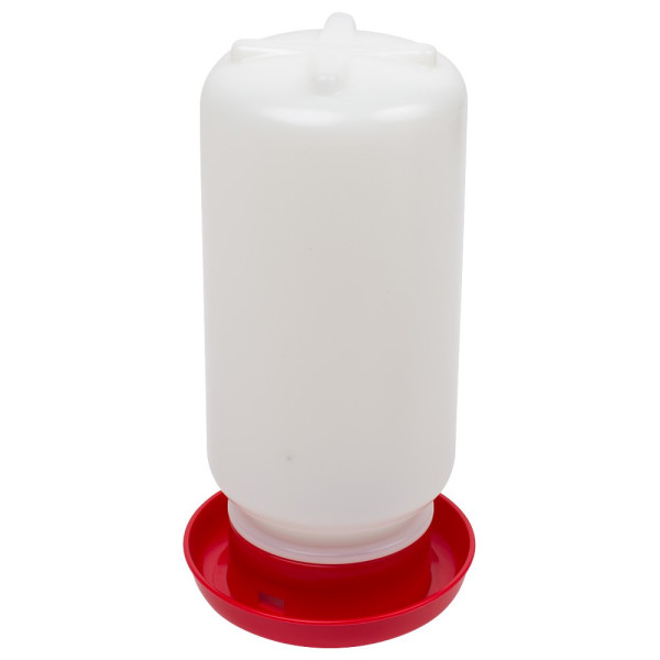 Abbeveratoio per quaglie e pulcini rosso 1L