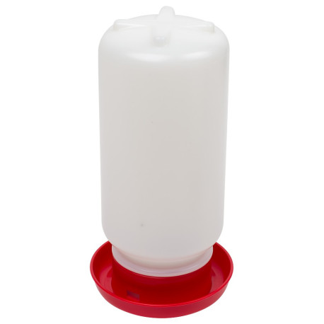 Bebedouro para codornas e pintinhos vermelho 1L