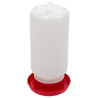 Bebedouro para codornas e pintinhos vermelho 1L