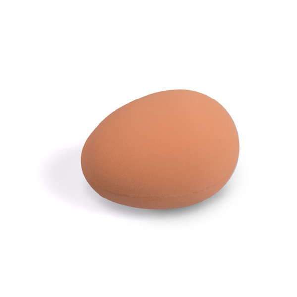 Oeuf en caoutchouc brun pour poules