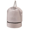 Keramische E27 fitting met ophanghaak Keramische E27 fitting met ophanghaak