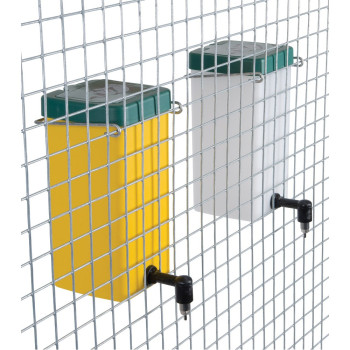 Bebedouro pipeta 1L com tampa articulada e anel de fixação