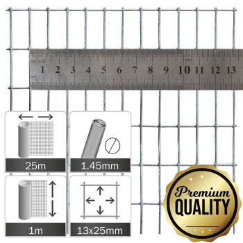 Rotolo di rete 13x25x1.45mm - 25m