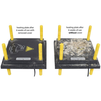 Tampa de proteção de plástico para bandeja aquecida para pintinhos 40x60cm