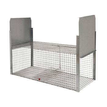 Trappola per animali da cortile a 2 porte - 120x38x40 cm