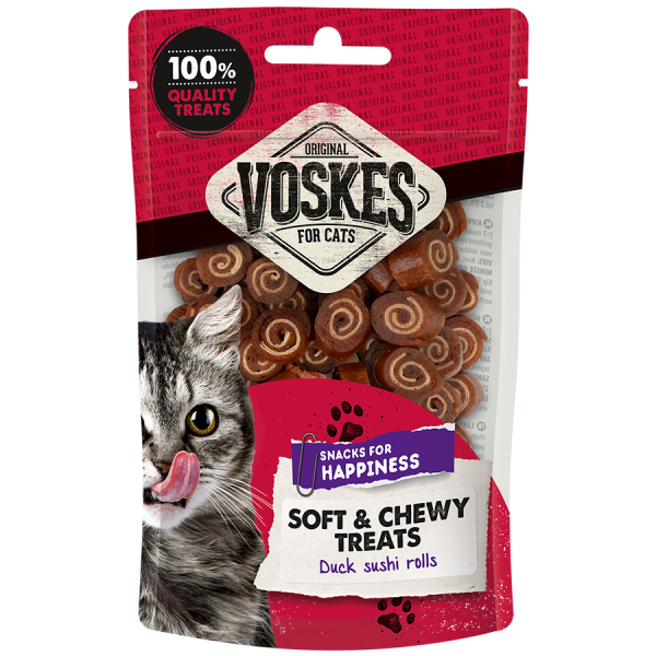 Sushirollen met eend voor katten 60g