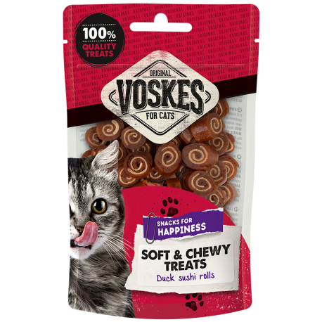 Sushirollen met eend voor katten 60g Sushirollen met eend voor katten 60g