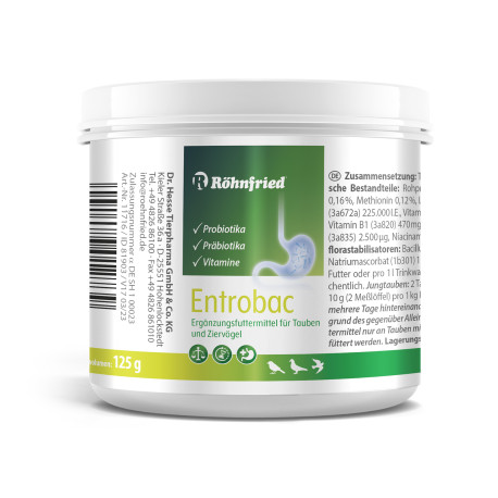 Entrobac 600g - Flora Intestinal - Pré e Probióticos - Röhnfried Entrobac 600g - Flora Intestinal - Pré e Probióticos - Röhnfried