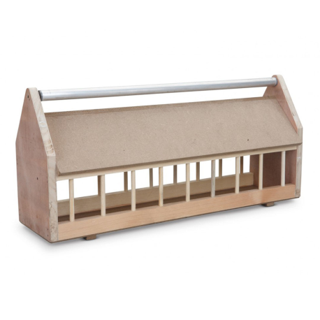 Wooden pigeon feeder with a roller support - 60cm Wooden pigeon feeder with a roller support - 60cm