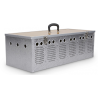 Cesta de aluminio con bebederos para palomas - 24 x 31 x 23 cm