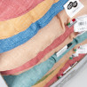 Cuscino ovale cucito - 65x45x7cm - Colori misti