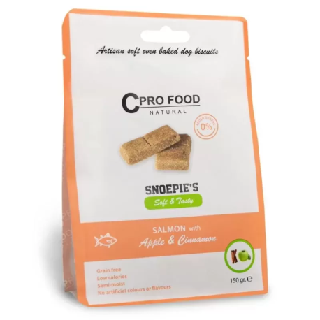 Biscuits Snoepie's Salmon 8x150g - Friandise pour chien - CproFood Biscuits Snoepie's Salmon 8x150g - Friandise pour chien - CproFood
