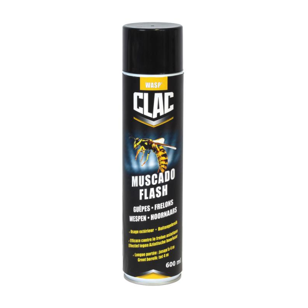 Insecticide en aérosol pour guêpes et frelons 600ml - Muscado