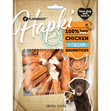 Drumsticks de cálcio com frango 170g - Hapki Drumsticks de cálcio com frango 170g - Hapki