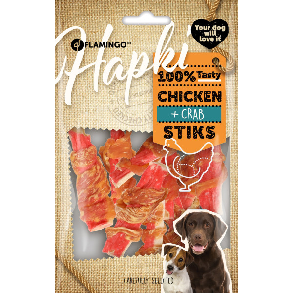 Palito com caranguejo e frango 85g - Hapki