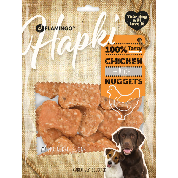 Nuggets com frango e arroz 400g - Hapki