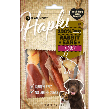 Oreilles de lapin avec canard 85g - Hapki