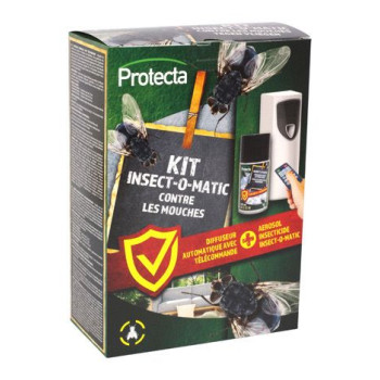 Kit insect-o matic - Diffuseur d'insecticides +  1 aérosol 250ml