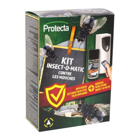 Kit insect-o matic - Diffuseur d'insecticides + 1 aérosol 250ml Kit insect-o matic - Diffuseur d'insecticides + 1 aérosol 250ml