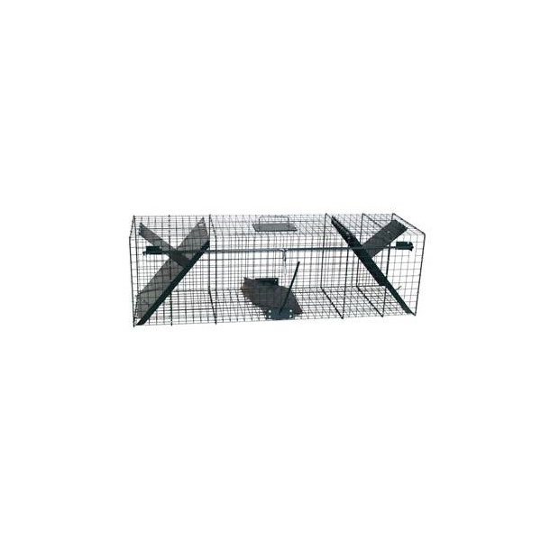 Trappola per procioni a 2 entrate - 102x29x31cm