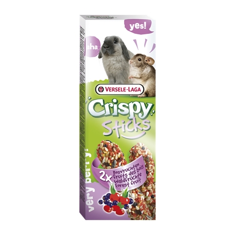 Sticks Lapins-Chinchillas Fruit des bois - 2 pièces - 110g Sticks Lapins-Chinchillas Fruit des bois - 2 pièces - 110g