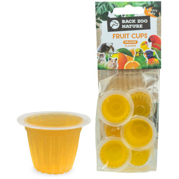Orange fruit jelly - Fruit cup - (6 pots) - Back Zoo Nature