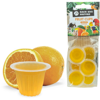 Orange fruit jelly - Fruit cup - (6 pots) - Back Zoo Nature