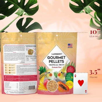 Tropical Fruit gourmet pellets Grande perruche 567g