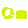 50 Anelli in Plastica per Piccioni - 9mm x 8mm - Colore: Giallo Fluo
