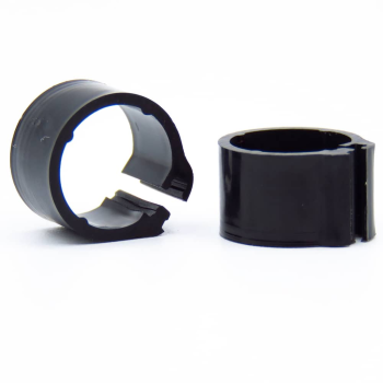 50 Anillos De Plástico Para Palomas - 9mm x 8mm - Color: Noir