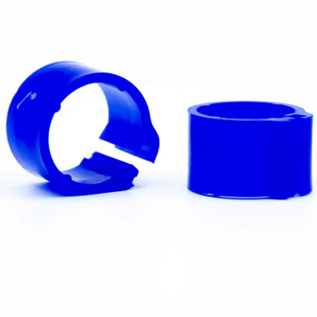 50 Anéis de Plástico para Pombos - 9mm x 8mm - Cor: Azul Escuro