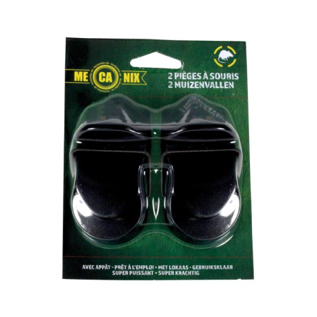Piège à souris en plastique - super puissant - 2 pièces - Mecanix Piège à souris en plastique - super puissant - 2 pièces - Mecanix