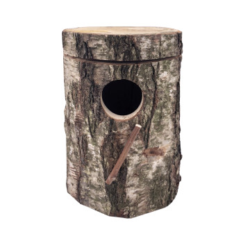 Birch nesting box for large parakeets (32cm)