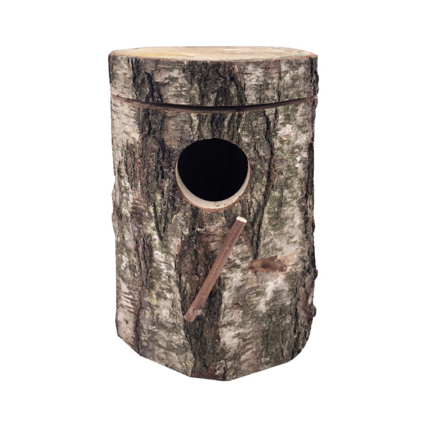 Birch nesting box for large parakeets (32cm)