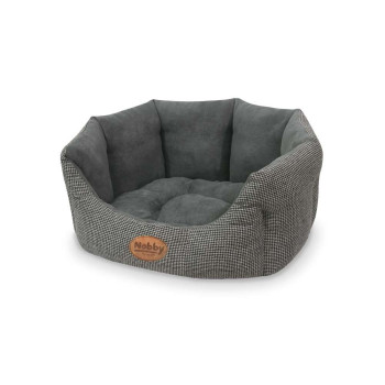 Lettino comfort ovale grigio - Josi - 65 x 57 x 22 cm