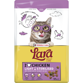Lara adulto light esterilizado com frango 1,9 kg