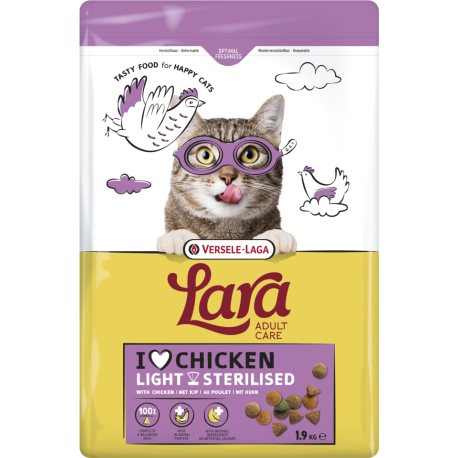 Lara  adult light sterilized with chicken 1.9kg